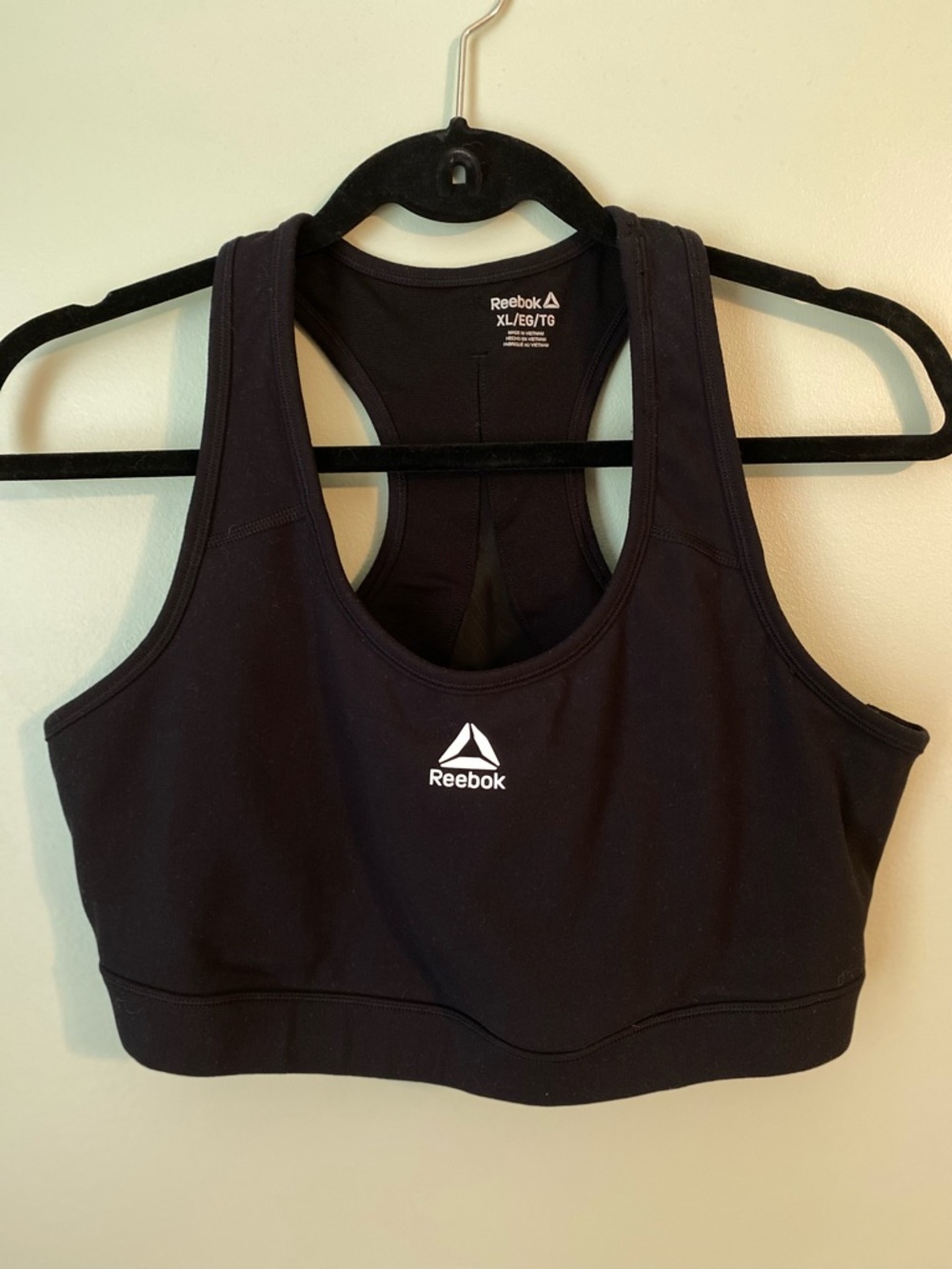 Reebok Black Racerback Sports Bra